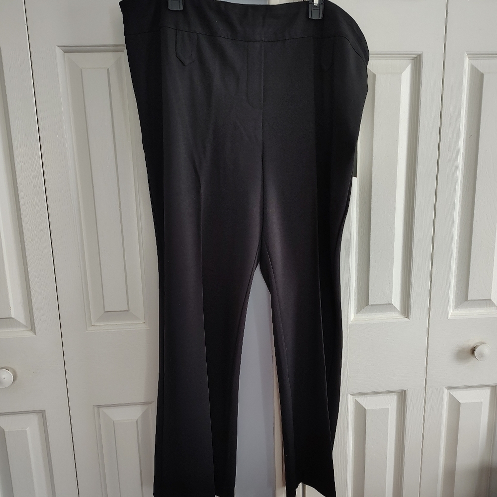 Rekucci Woman Secret Figure Tummy Control Boot cut Black Pants 24wp